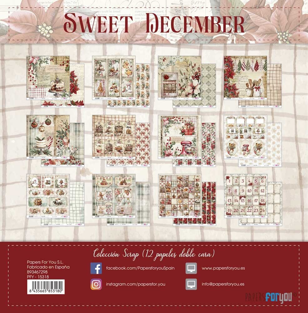 Papers For You Sweet December 12x12 Inch Paper Pack (PFY-15318)