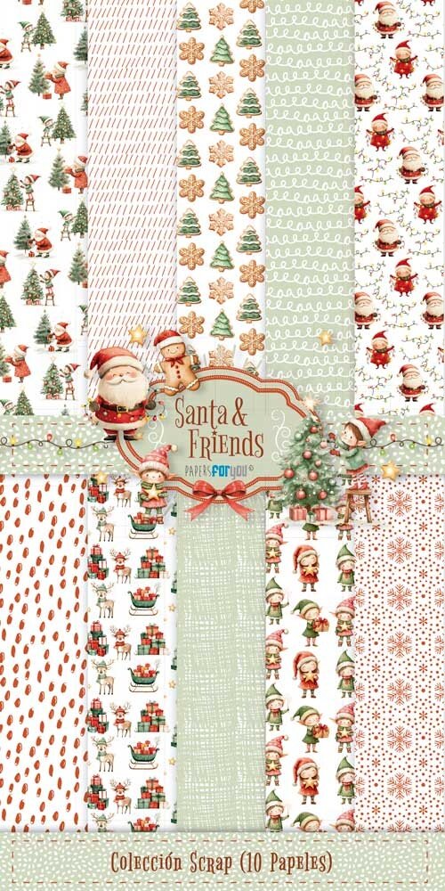 Papers For You Santa & Friends 6x12 Inch Paper Pack (PFY-15402)