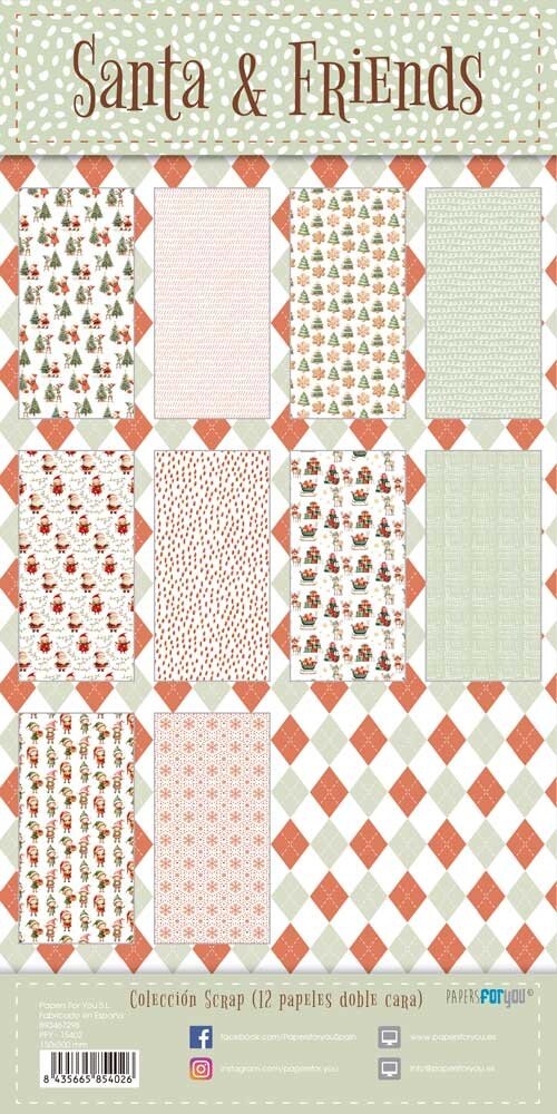 Papers For You Santa & Friends 6x12 Inch Paper Pack (PFY-15402)