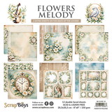 ScrapBoys Flowers Melody 8x8 Inch Paper Pad (SB-FLME-10)