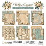 ScrapBoys Vintage Elegance 12x12 Inch Paper Pad (SB-VIEL-08)