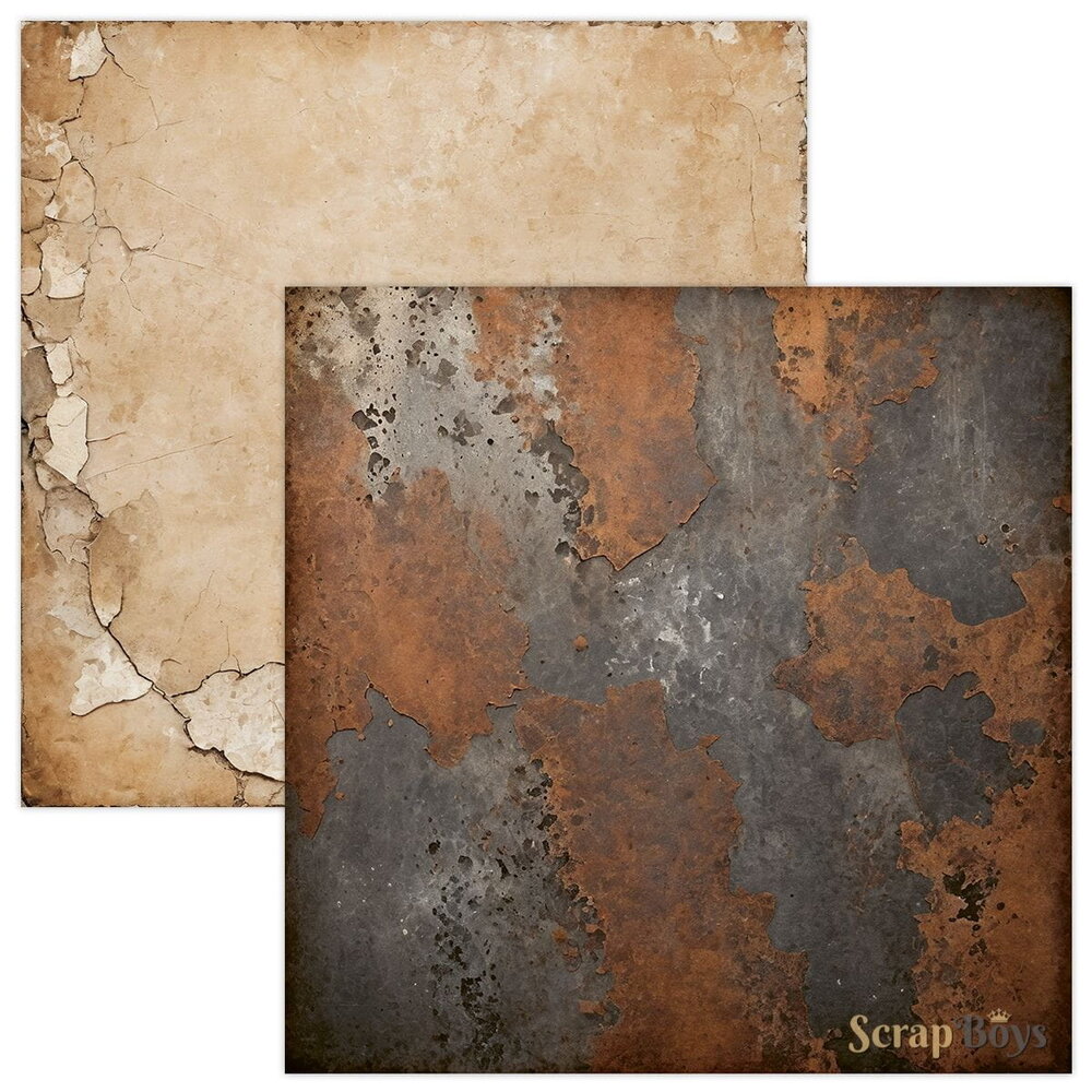 ScrapBoys Rusty Pack 8x8 Inch Paper Pad (SB-RUPA-10)