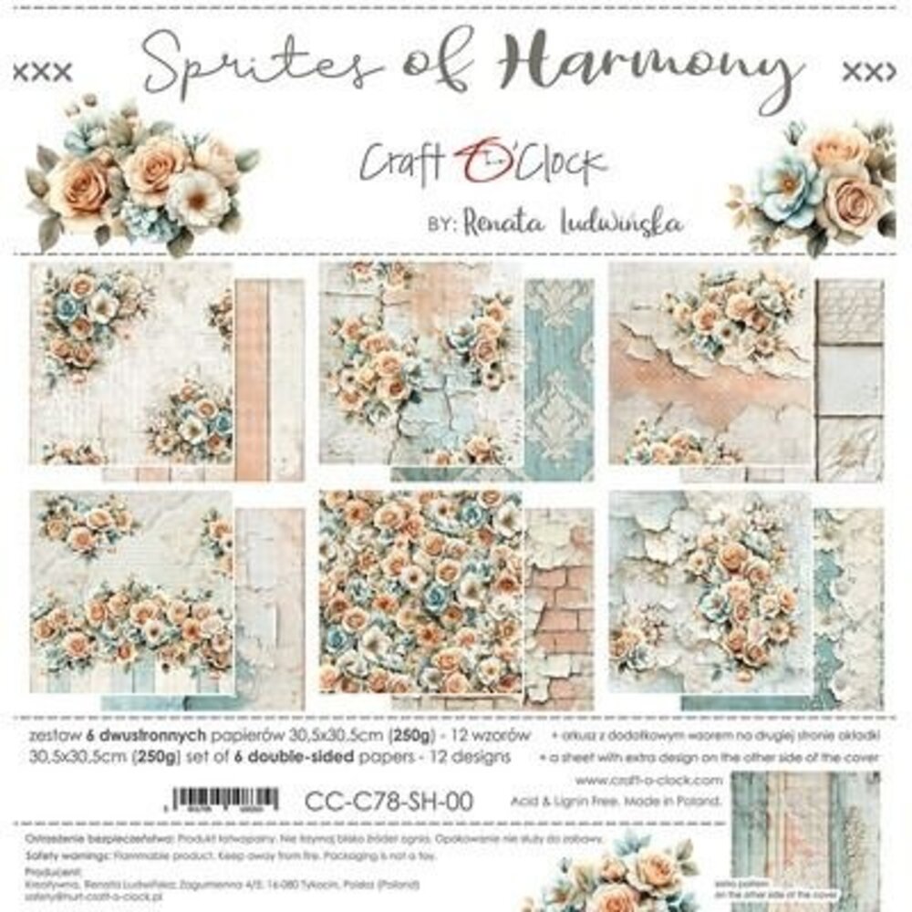 Craft O'Clock Sprites of Harmony 12x12 Inch Paper Set (CC-C78-SH-00)