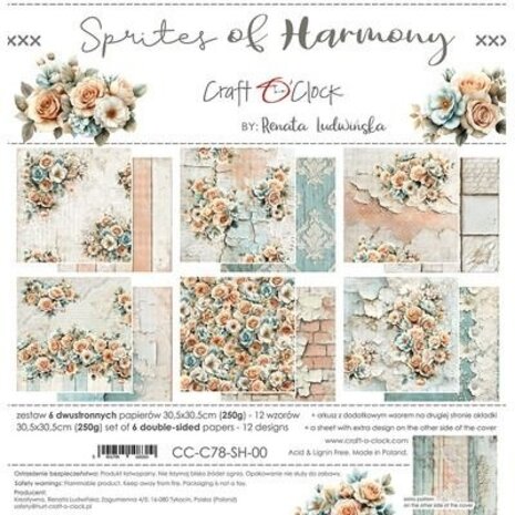 Craft O'Clock Sprites of Harmony 12x12 Inch Paper Set (CC-C78-SH-00)