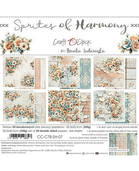 Craft O'Clock Sprites of Harmony 8x8 Inch Paper Set (CC-C78-SH-07)