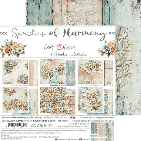 Craft O'Clock Sprites of Harmony 8x8 Inch Paper Set (CC-C78-SH-07)