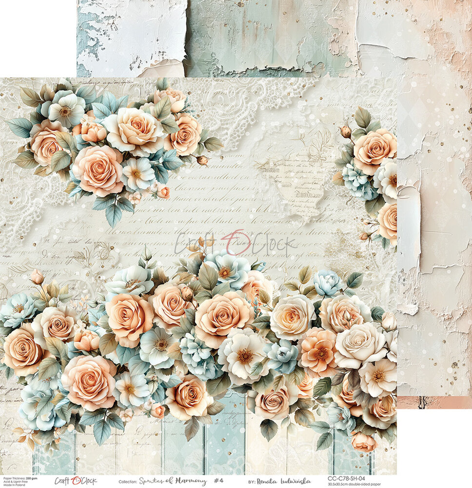 Craft O'Clock Sprites of Harmony 8x8 Inch Paper Set (CC-C78-SH-07)