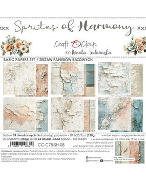 Craft O'Clock Sprites of Harmony 8x8 Inch Basic Papers Set (CC-C78-SH-08)