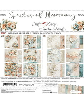 Craft O'Clock Sprites of Harmony 8x8 Inch Medum Papers Set (CC-C78-SH-09)