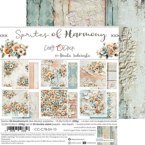 Craft O'Clock Sprites of Harmony 6x6 Inch Paper Set (CC-C78-SH-10)