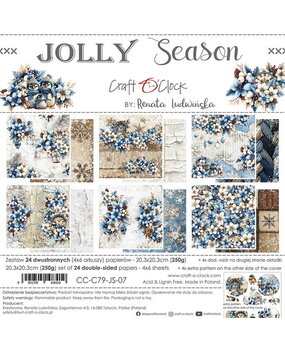 Craft O'Clock Jolly Season 8x8 Inch Paper Set (CC-C79-JS-07)