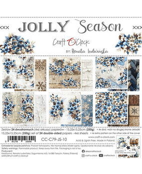 Craft O'Clock Jolly Season 6x6 Inch Paper Set (CC-C79-JS-10) Craft O'Clock Jolly Season 6x6 Inch Paper Set (CC-C79-JS-10)