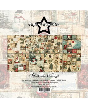 Paper Favourites Christmas Collage 12x12 Inch Paper Pad (PF748)