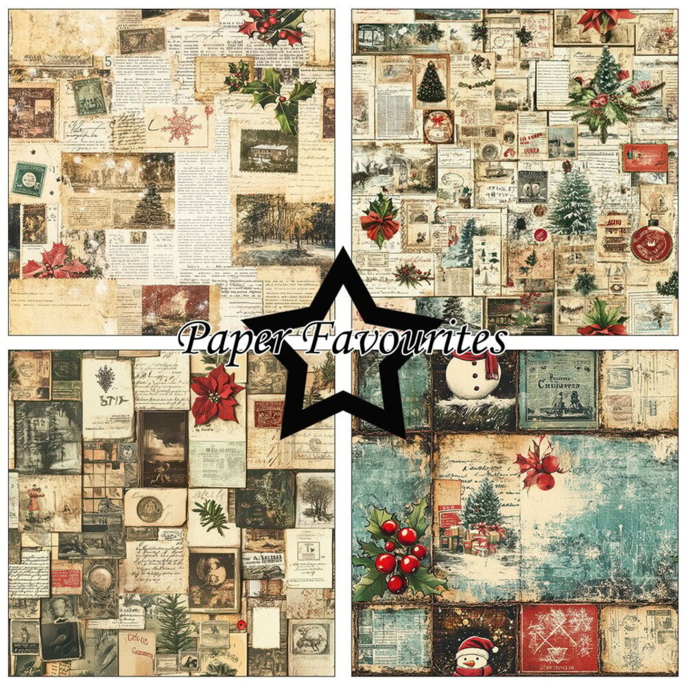 Paper Favourites Christmas Collage 12x12 Inch Paper Pad (PF748)
