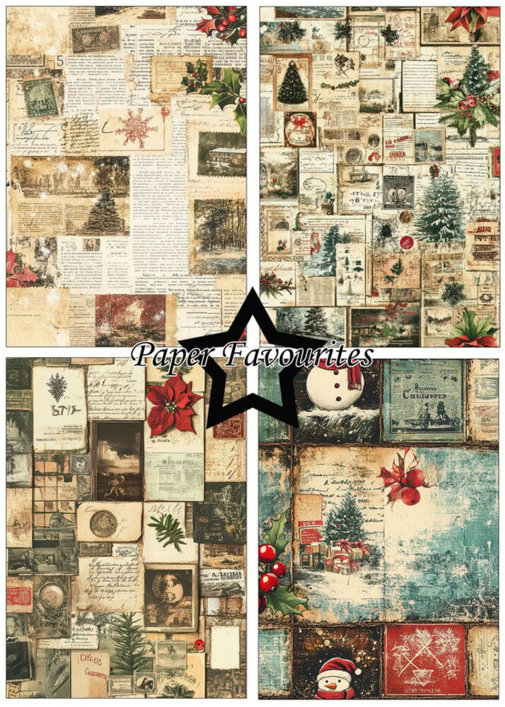 Paper Favourites Christmas Collage A5 Paper Pad (PFA189) Paper Favourites Christmas Collage A5 Paper Pad (PFA189)