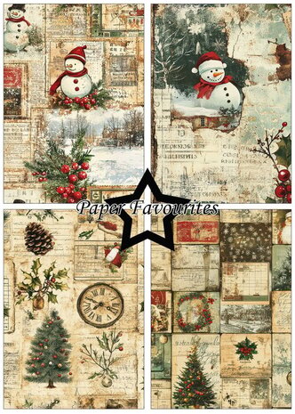 Paper Favourites Christmas Collage A5 Paper Pad (PFA189) Paper Favourites Christmas Collage A5 Paper Pad (PFA189)
