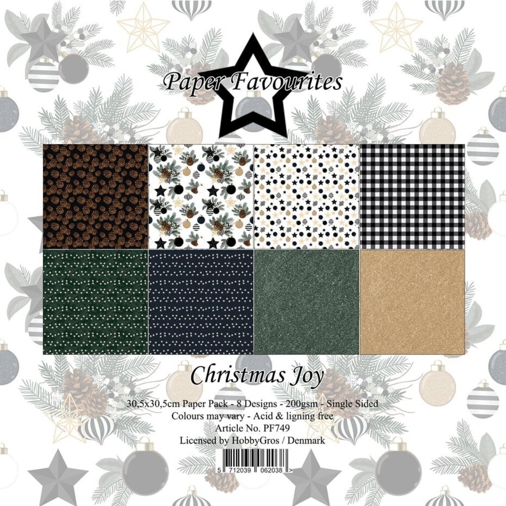 Paper Favourites Christmas Joy 12x12 Inch Paper Pad (PF749)