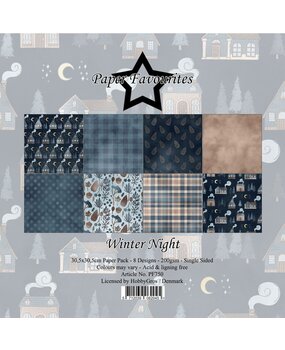 Paper Favourites Winter Night 12x12 Inch Paper Pad (PF750) Paper Favourites Winter Night 12x12 Inch Paper Pad (PF750)