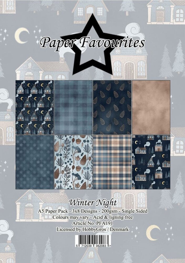 Paper Favourites Winter Night A5 Paper Pad (PFA191)