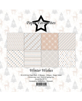 Paper Favourites Winter Wishes 12x12 Inch Paper Pad (PF751) Paper Favourites Winter Wishes 12x12 Inch Paper Pad (PF751)