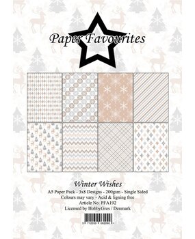Paper Favourites Winter Wishes A5 Paper Pad (PFA192) Paper Favourites Winter Wishes A5 Paper Pad (PFA192)