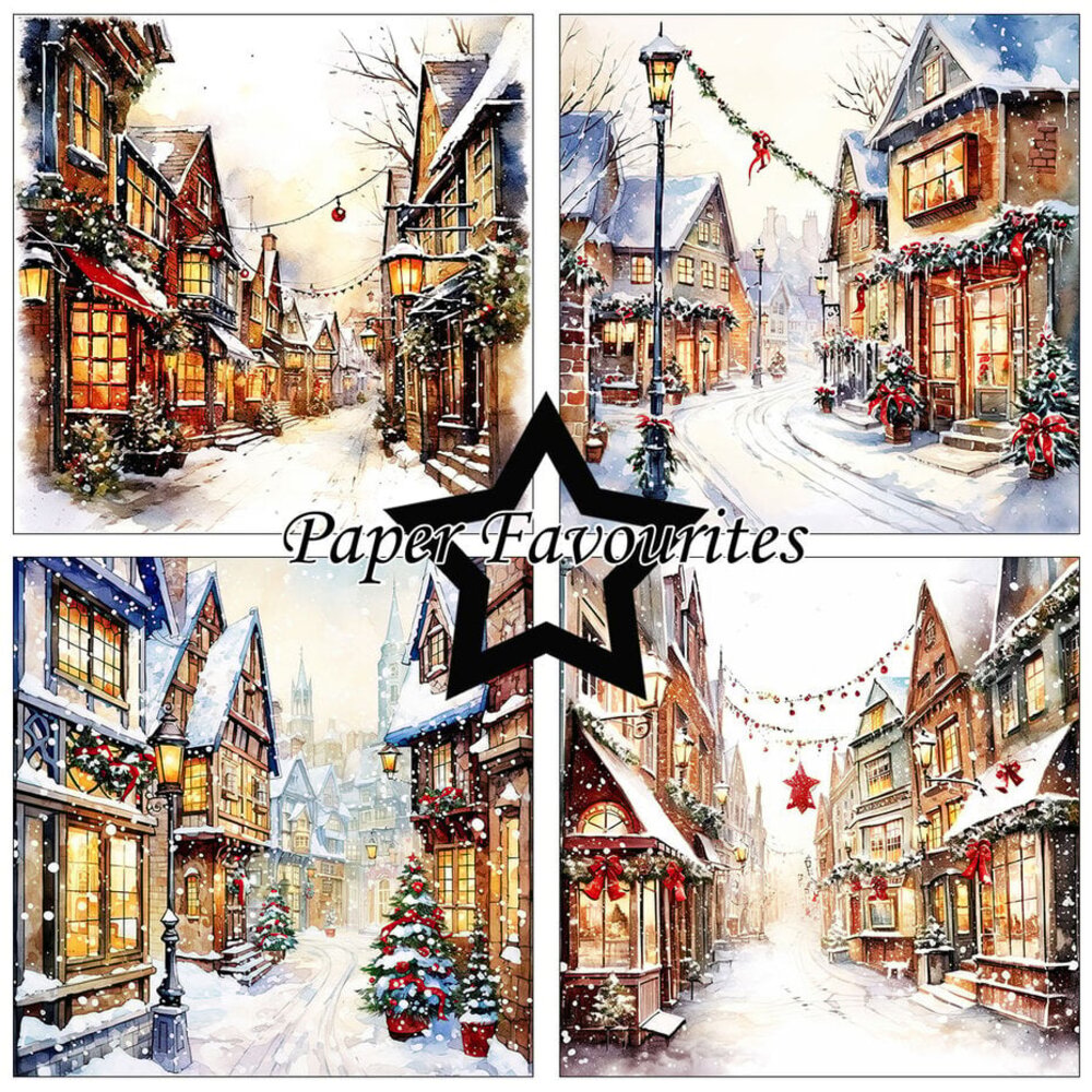 Paper Favourites Christmas Main Street 6x6 Inch Paper Pad (PF548)
