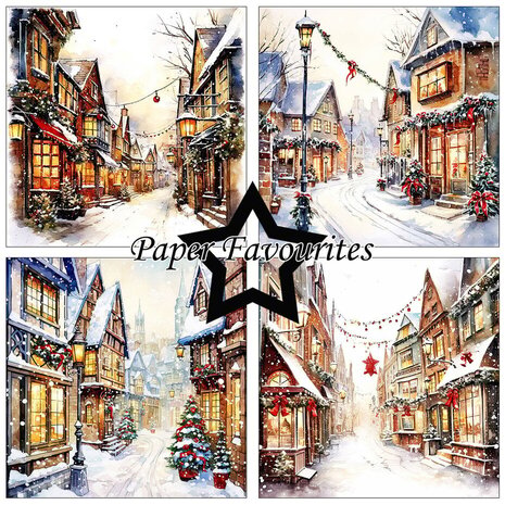 Paper Favourites Christmas Main Street 6x6 Inch Paper Pad (PF548)