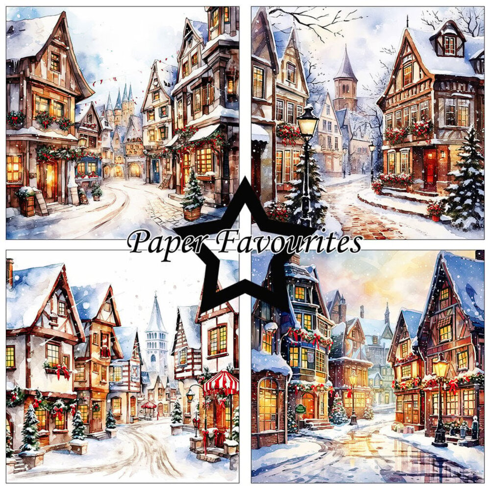 Paper Favourites Christmas Main Street 6x6 Inch Paper Pad (PF548)