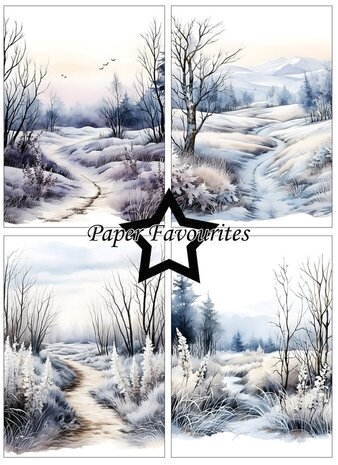Paper Favourites Frosty Winter A6 Paper Pad (PFA590)
