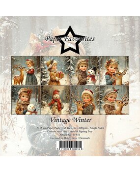 Paper Favourites Vintage Winter 6x6 Inch Paper Pad (PF551) Paper Favourites Vintage Winter 6x6 Inch Paper Pad (PF551)