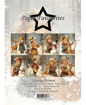 Paper Favourites Vintage Winter A6 Paper Pad (PFA592) Paper Favourites Vintage Winter A6 Paper Pad (PFA592)