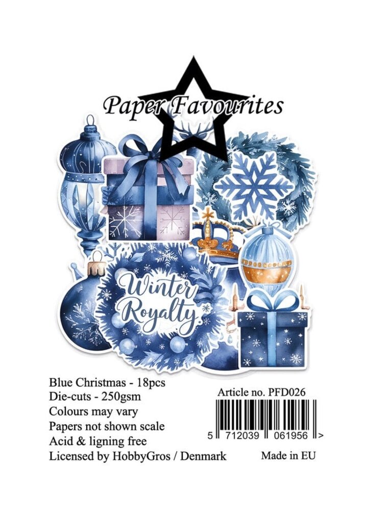 Paper Favourites Die-Cuts Blue Christmas (PFD026)