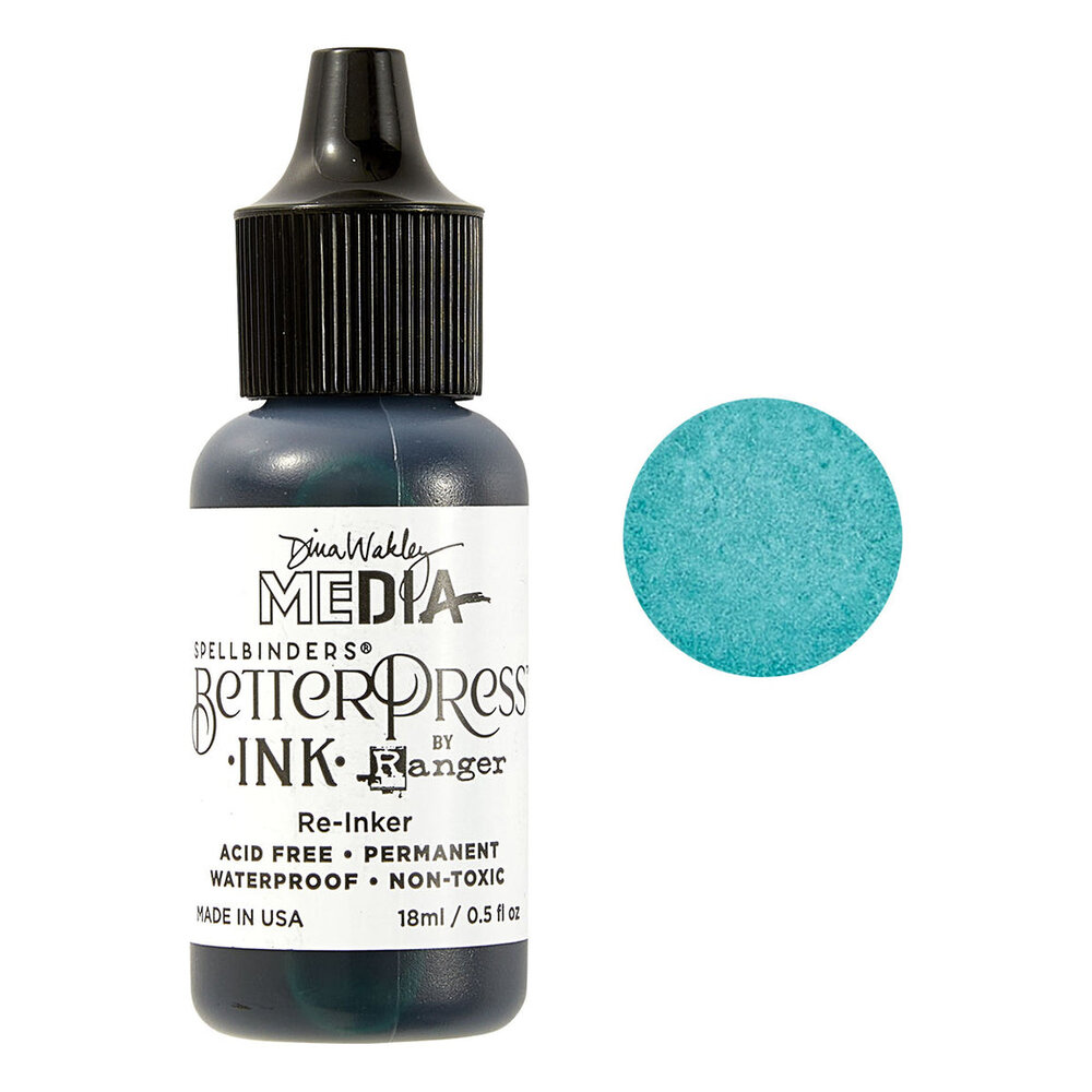 Spellbinders BetterPress Ink Reinker Turquoise (BPI-048)