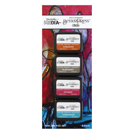 Spellbinders BetterPress Mini Ink Pad Set Dina's Faves (BPI-044)