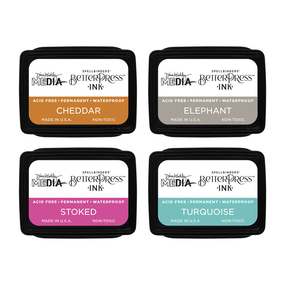 Spellbinders BetterPress Mini Ink Pad Set Dina's Faves (BPI-044)