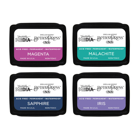 Spellbinders BetterPress Mini Ink Pad Set Happy (BPI-049)