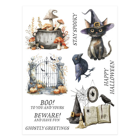 Spellbinders Simply Made Rub-On Sheets Stay Spooky (SCSR-004)