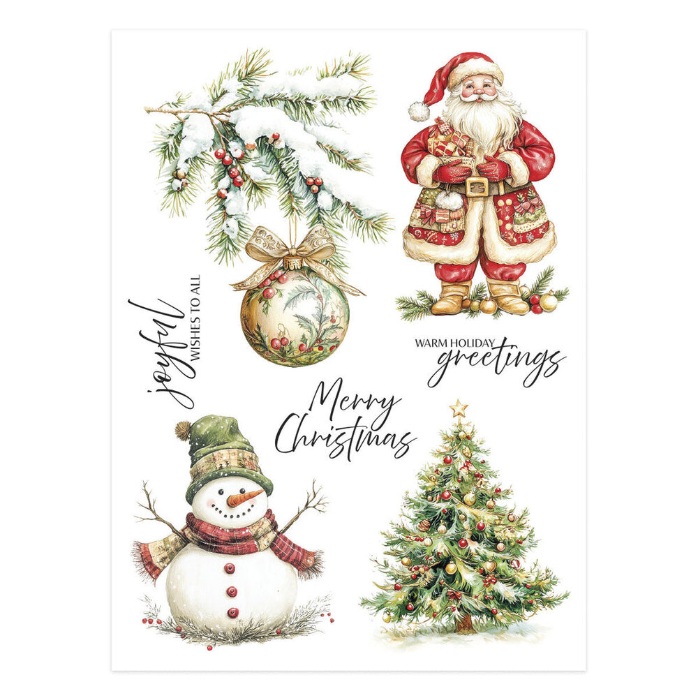 Spellbinders Simply Made Rub-On Sheets Joyful Wishes (SCSR-005)