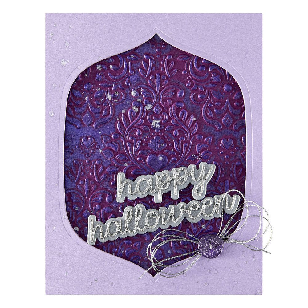 Spellbinders Spooktacular Damask 3D Embossing Folder (E3D-159)