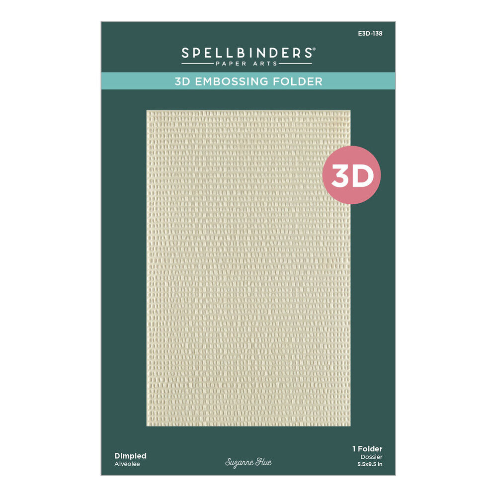 Spellbinders Texture & Foliage Dimpled 3D Embossing Folder (E3D-138)