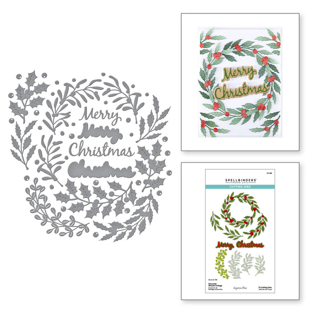 Spellbinders Texture & Foliage Seasonal Wreath Foliage Dies (S6-259)