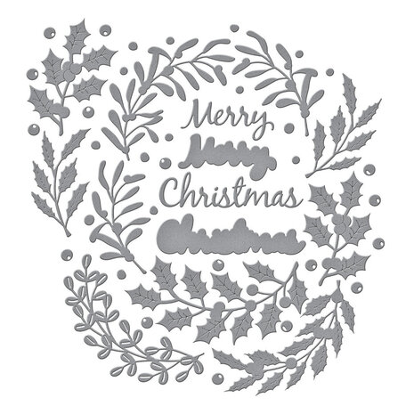 Spellbinders Texture & Foliage Seasonal Wreath Foliage Dies (S6-259)