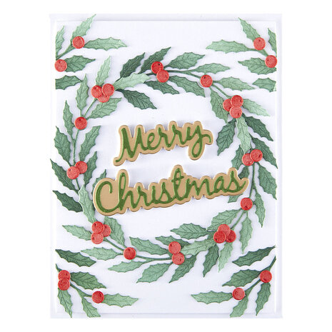 Spellbinders Texture & Foliage Seasonal Wreath Foliage Dies (S6-259)