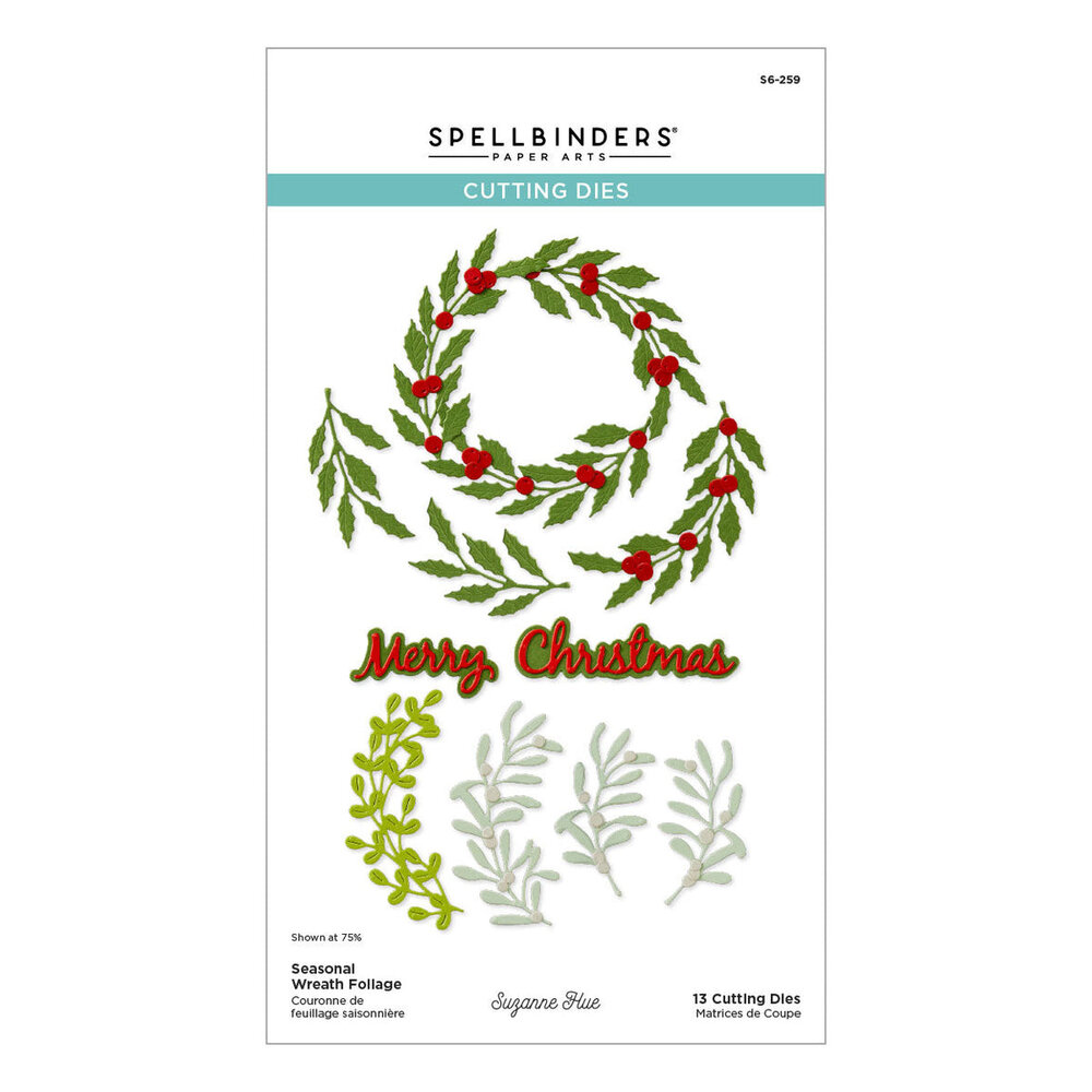 Spellbinders Texture & Foliage Seasonal Wreath Foliage Dies (S6-259)