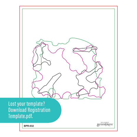 Spellbinders City Holiday Happiest Holidays Registration Press Plate (BPR-032)