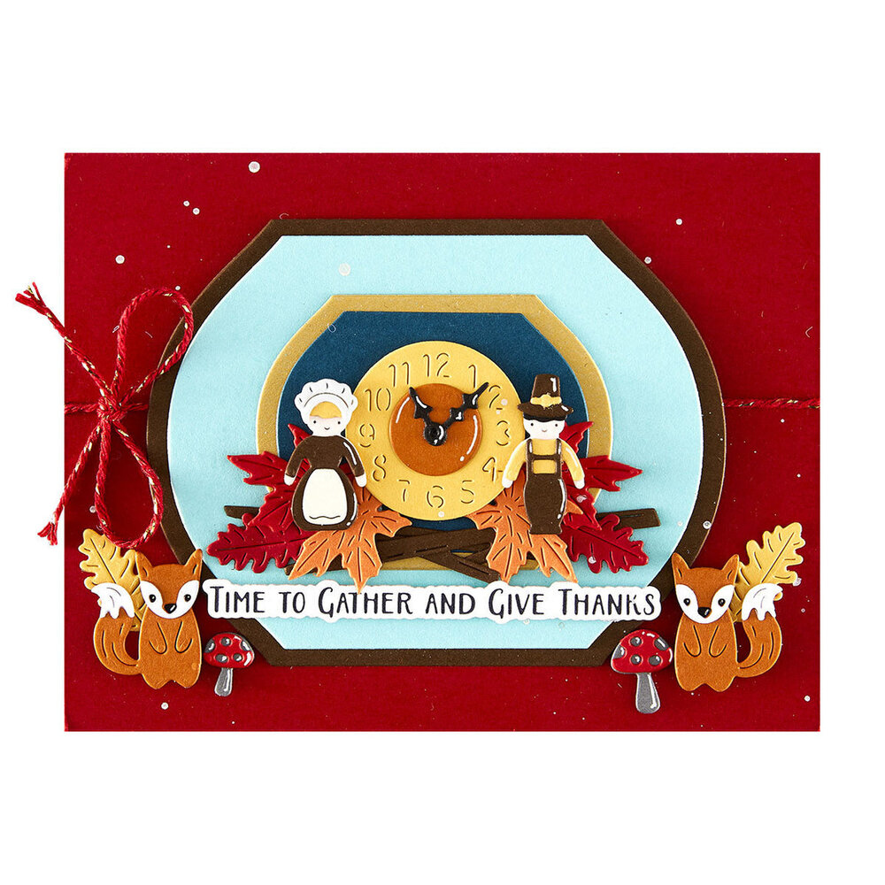 Spellbinders Cuckoo Cottage Sentiments Press Plate & Die Set (BP-317)