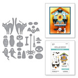 Spellbinders Cuckoo Cottage Halloween Tick Tock Dies (S3-557)