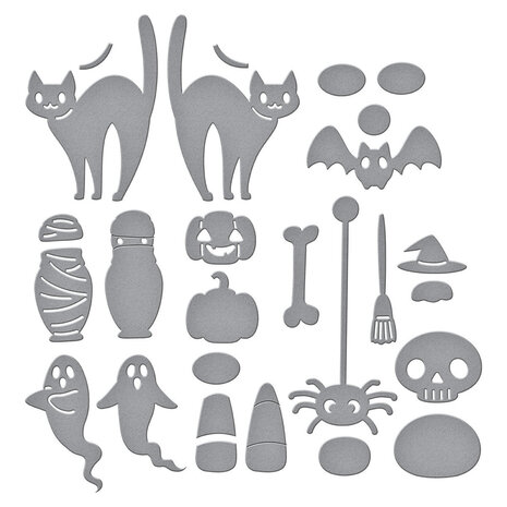 Spellbinders Cuckoo Cottage Halloween Tick Tock Dies (S3-557)