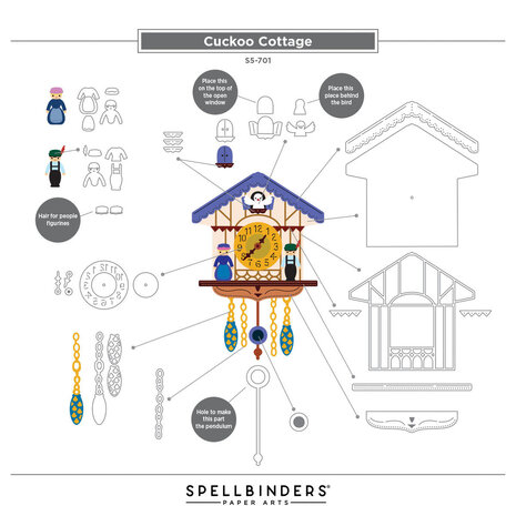 Spellbinders Cuckoo Cottage Cuckoo Cottage Dies (S5-701)