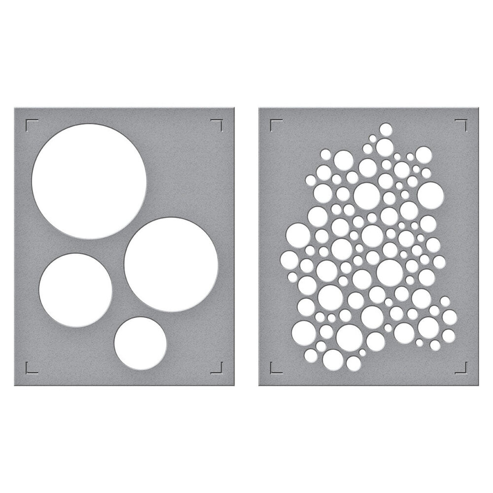 Spellbinders All About Christmas Lots of Circles Stencil (STN-106)